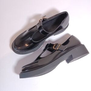 ASOS Black Flats with Buckle Detail